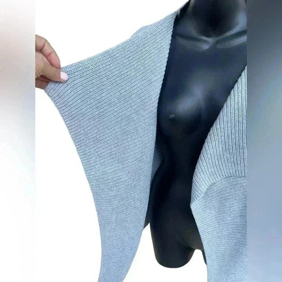 Gap body women’s gray open cardigan ribbed thick sweater sz XS long sleeve used - Picture 6 of 7
